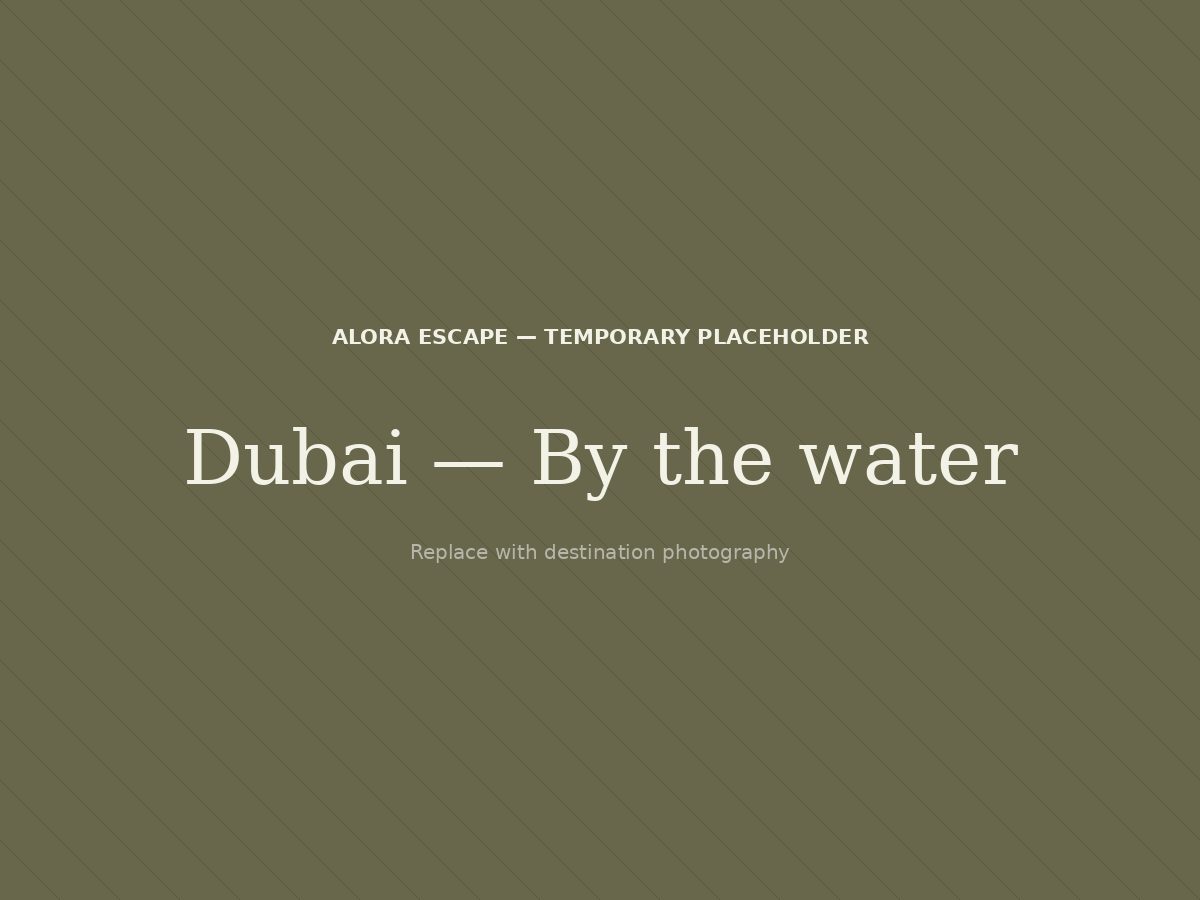 Place name, Dubai, UAE